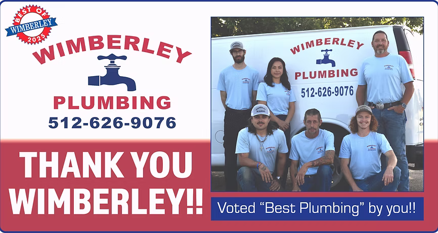 Wimberley Plumbing Services technician at work